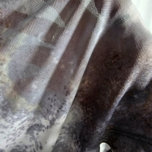 LOGO by Lori Goldstein Black and Gray Button Down Shirt - Picture 6 of 10